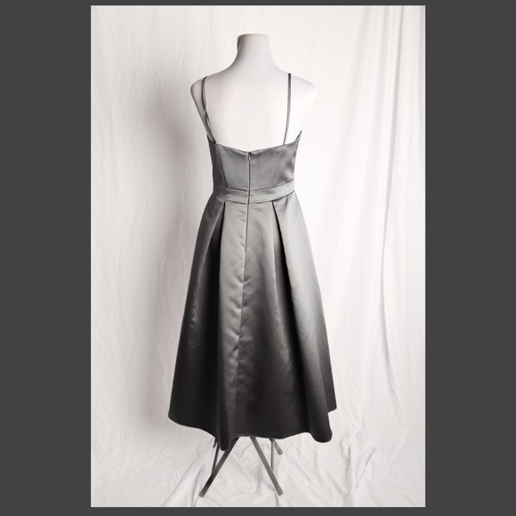 Sorella Vita 8652 Steel Grey Waltz Length Dress Size 10 (Size 6-8) - Picture 3 of 13